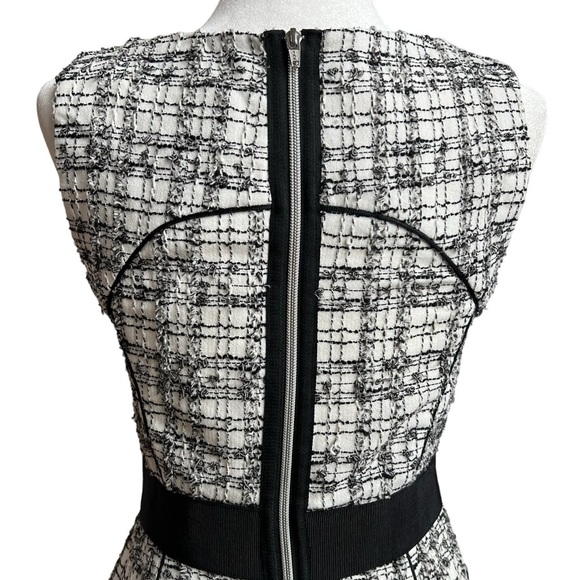 Milly Black and White Halter Sheath Midi Dress - Picture 7 of 15